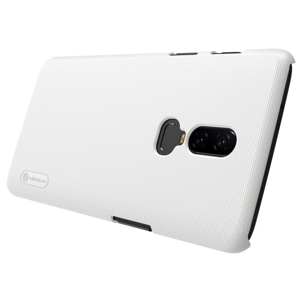 OnePlus 6 Frosted Shield Hard Back by Nillkin - White