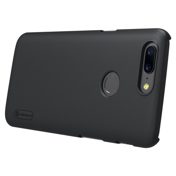 OnePlus 5T Frosted Shield Hard Back by Nillkin - Black