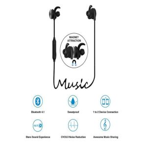 Riversong Wireless Bluetooth Sports Earbuds - C01 Metallic Grey