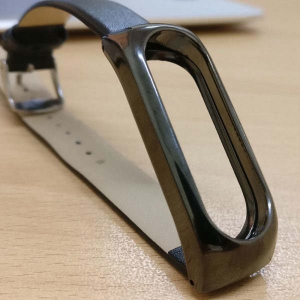 Xiaomi Mi Band 2 Metal with Leather Replacement Bracelet