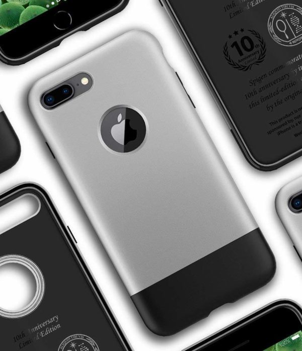 Apple iPhone 8 Plus / 7 Plus  Spigen Classic One with Air Cushion Technology - Aluminium Gray Apple iPhone 8 Plus / 7 Plus  Spigen Classic One with Air Cushion Technology - Aluminium Gray