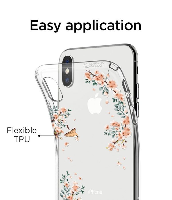 Apple iPhone X Spigen Liquid Crystal Blossom Nature Case
