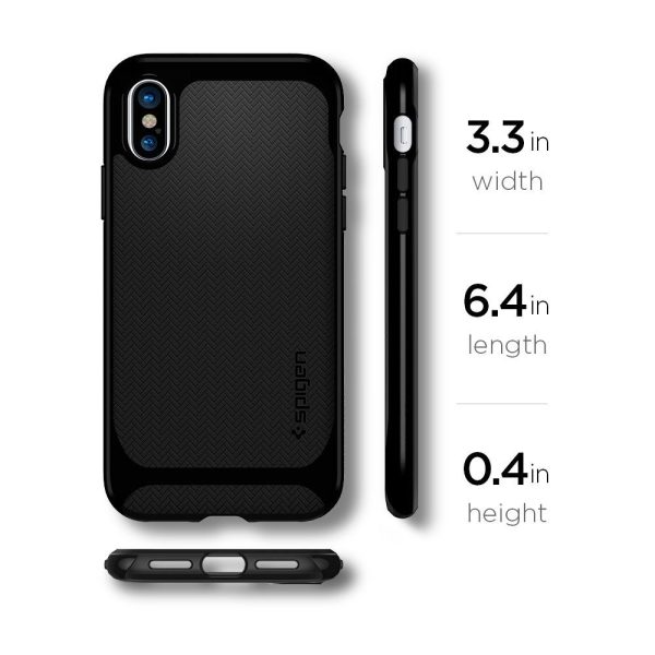 Apple iPhone X Original Spigen Case Neo Hybrid - Jet Black