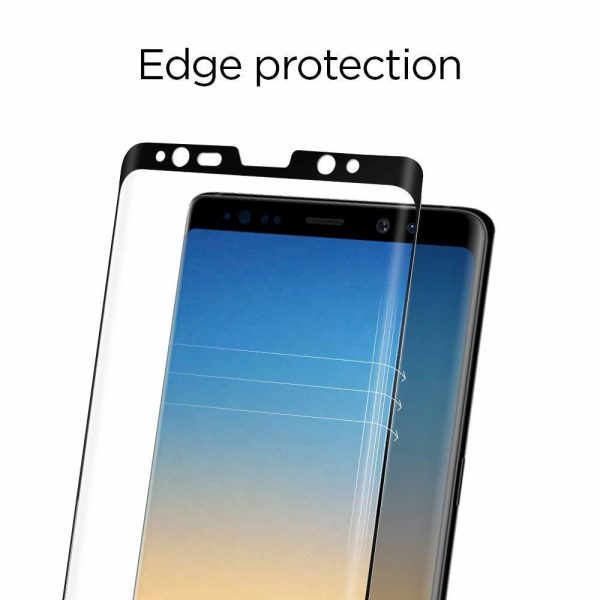 Galaxy Note 8 Spigen GLASTr 3D Curved Case Friendly Curved Tempered Glass