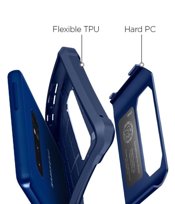 Galaxy Note 8 Spigen Hybrid Armor Case - Deep Sea Blue
