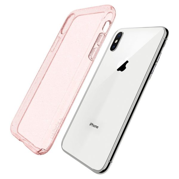 Apple iPhone X Spigen Liquid Crystal Glitter Case - Rose Quartz