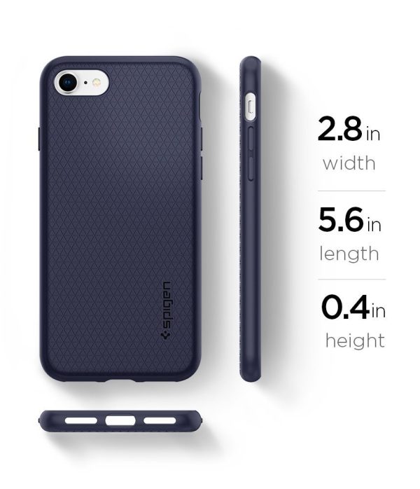 Apple iPhone 8 / iPhone 7 Spigen Liquid Air Case - Midnight Blue
