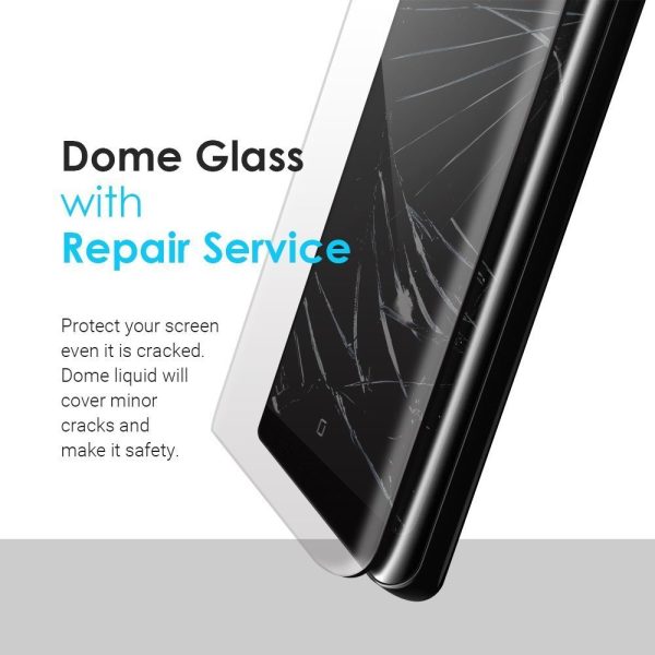 Galaxy Note 8 Whitestone Dome Glass with UV Light & Easy Install Kit