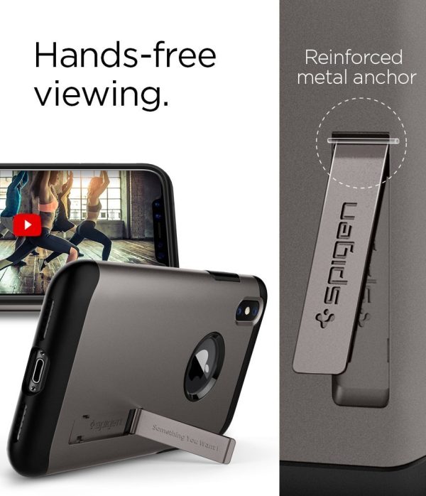 Apple iPhone X Spigen Slim Armor Case Gunmetal