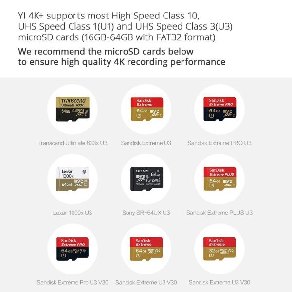 Yi 4K+ Action Camera with 4K 60 FPS Video with Waterproof Casing Kit - Black