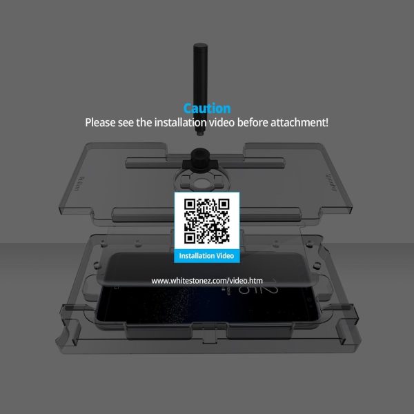 Galaxy S8 Whitestone Dome Glass with UV Light & Easy Install Kit