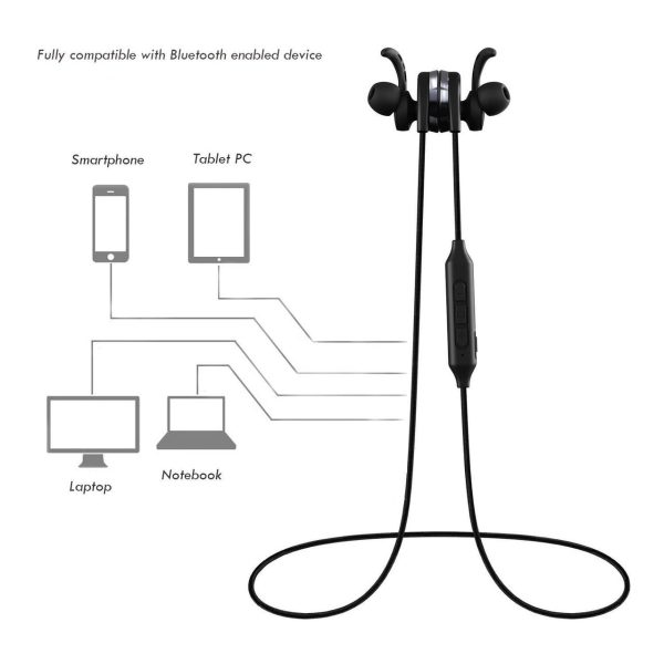 Riversong Wireless Bluetooth Sports Earbuds - C02 Metallic Grey