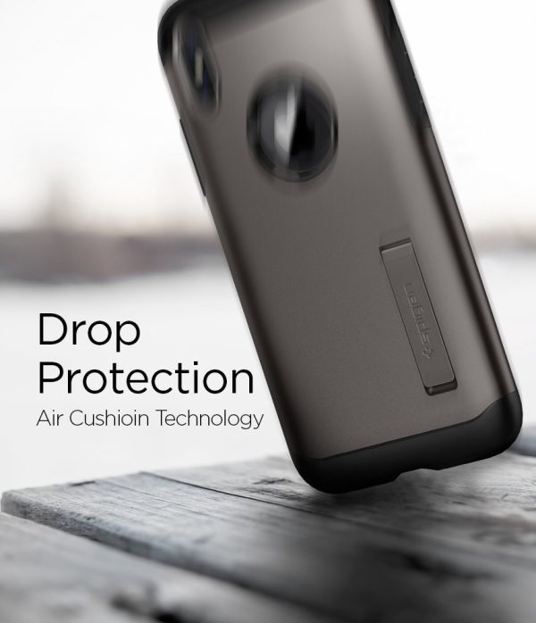 Apple iPhone X Spigen Slim Armor Case Gunmetal