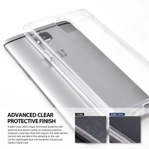 OnePlus 3 / 3T Ringke Hybrid Drop Protection Fusion Case - Smoke Black