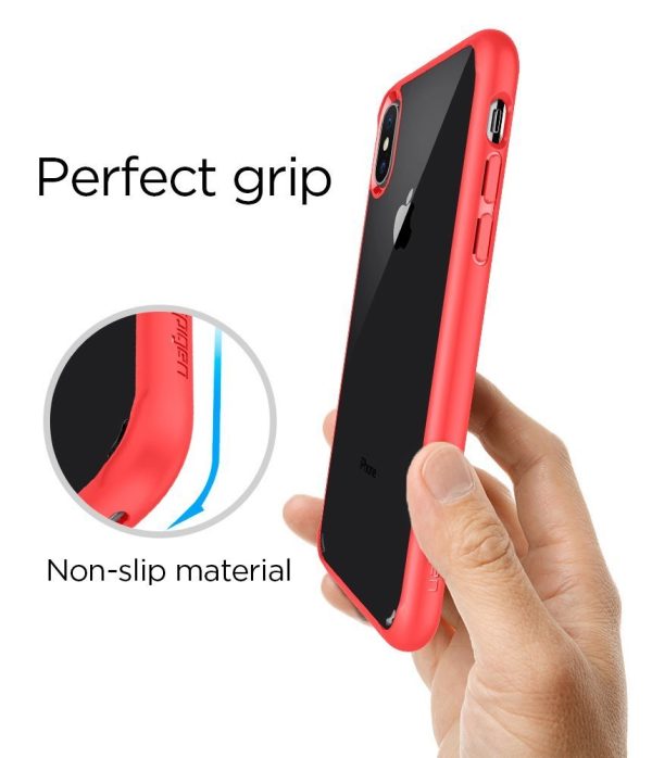 Apple iPhone XS / iPhone X Original Spigen Case Ultra Hybrid - Red