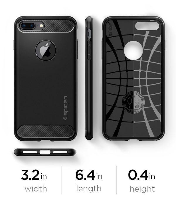 Apple iPhone 7 Plus / 8 Plus Spigen Rugged Armor Case - Black