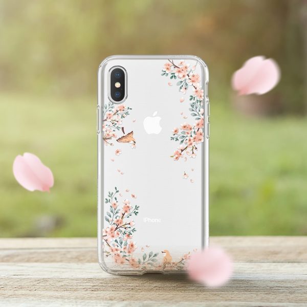 Apple iPhone X Spigen Liquid Crystal Blossom Nature Case