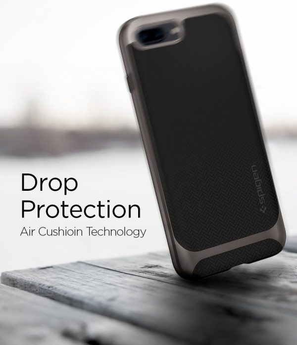 Apple iPhone 8 Plus / 7 Plus Original Spigen Case Neo Hybrid Herringbone - Gunmetal