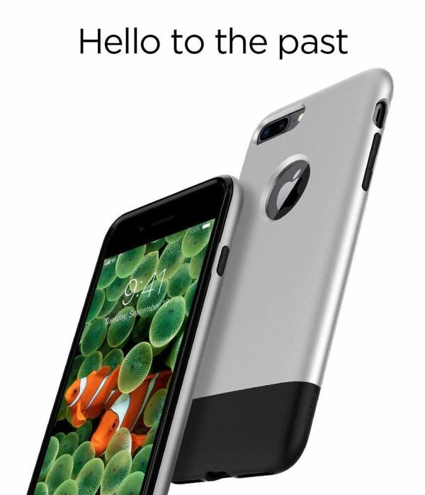 Apple iPhone 8 Plus / 7 Plus  Spigen Classic One with Air Cushion Technology - Aluminium Gray Apple iPhone 8 Plus / 7 Plus  Spigen Classic One with Air Cushion Technology - Aluminium Gray
