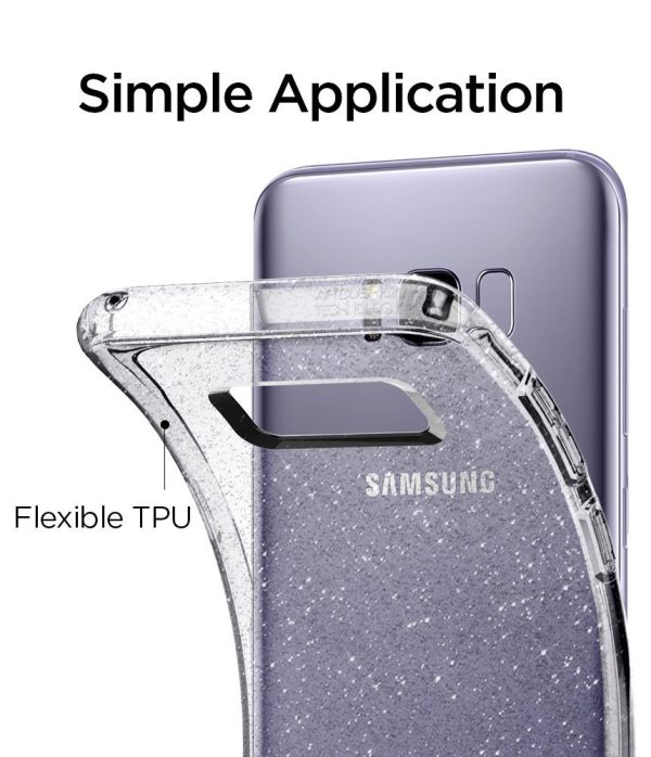 Galaxy S8 Spigen Liquid Crystal Glitter Case - Crystal Quartz Galaxy S8 Spigen Liquid Crystal Glitter Case - Crystal Quartz