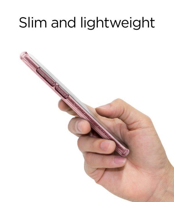 Galaxy S9 Plus Spigen Liquid Crystal Glitter Case - Rose Quartz