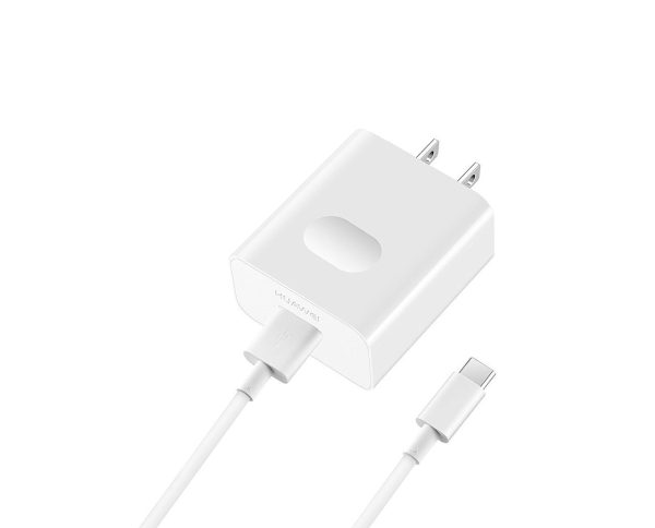 Huawei 5A SuperCharge Power Adapter, 4.5V 5A Huawei Fast Quick Charger with Super Charging USB C Cable(3.3FT) - US Plug