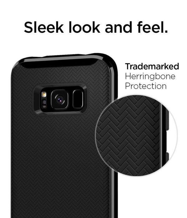 Galaxy S8 Spigen Neo Hybrid Dual Layer Case - Shiny Black