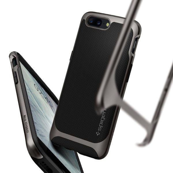 OnePlus 5 Spigen Original Neo Hybrid Case - Gunmetal