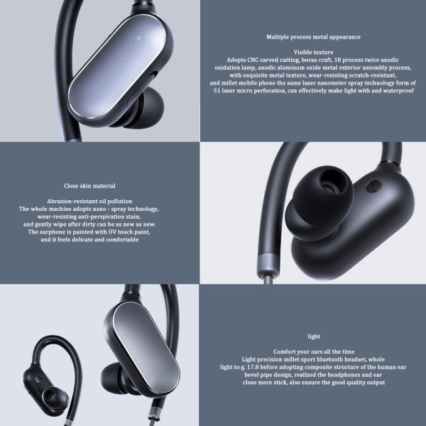 Xiaomi Mi Sport Bluetooth Ear-Hook Headphones Black Xiaomi Mi Sport Bluetooth Ear-Hook Headphones Black