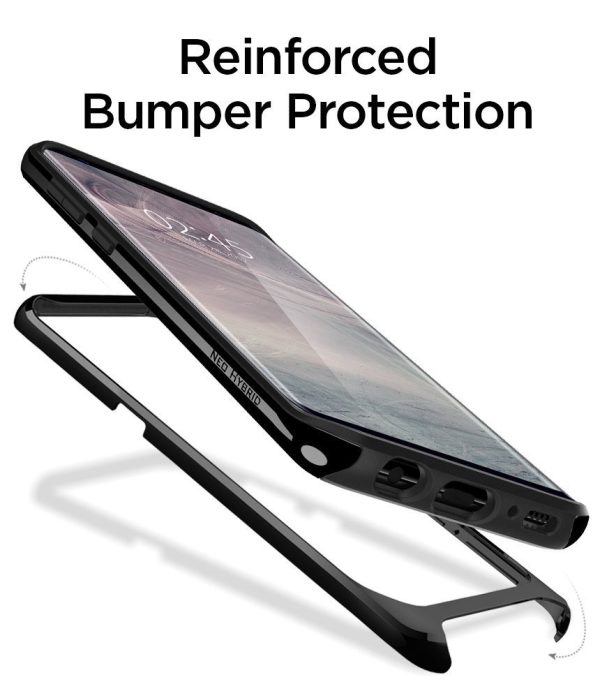 Galaxy S8 Spigen Neo Hybrid Dual Layer Case - Shiny Black