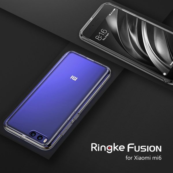 Xiaomi Mi 6 Ringke Original Fusion Scratch Resistant Hybrid Soft & Hard Case - Smoke Black