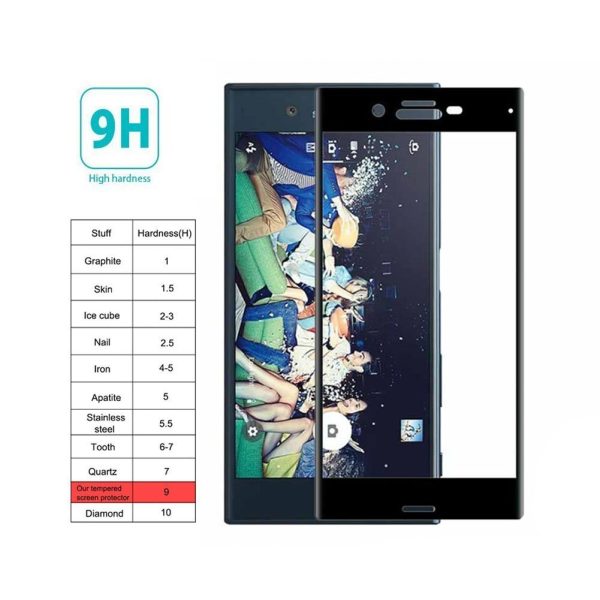 Mocolo Sony Xperia XZ Edge to Edge Tempered Glass - Black