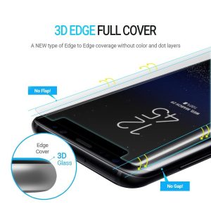 Galaxy S8 Whitestone Dome Glass with UV Light & Easy Install Kit