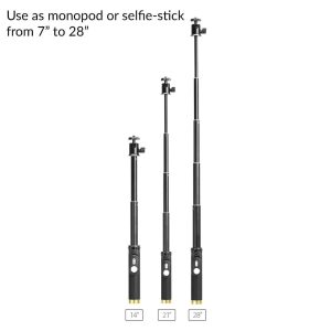 YI Selfie Stick & Bluetooth Remote for Action Camera