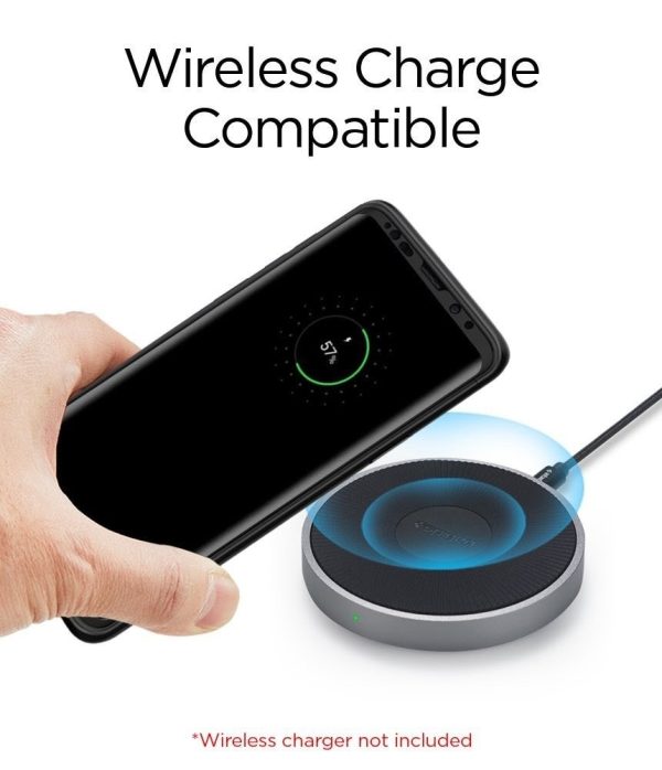 Samsung Galaxy S9 Plus Spigen Original Thin Fit 360 Case with Glass Protector - Black