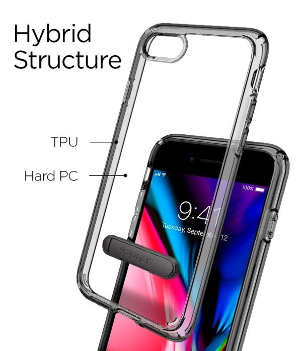 Apple iPhone 8 / 7 Spigen Original Ultra Hybrid S Case - Jet Black Apple iPhone 8 / 7 Spigen Original Ultra Hybrid S Case - Jet Black
