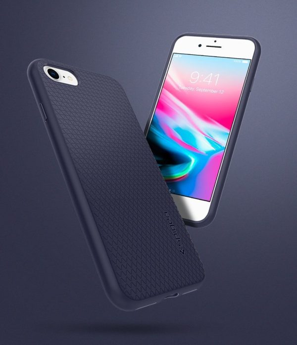 Apple iPhone 8 / iPhone 7 Spigen Liquid Air Case - Midnight Blue