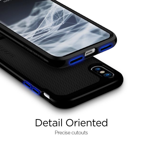 Apple iPhone X Original Spigen Case Neo Hybrid - Jet Black