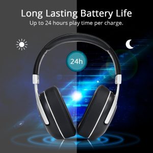 Tronsmart Encore S6 Active Noise Cancelling Headphones with 24 Hours Playtime and Built-in Mic and 3.5mm Audio Jack
