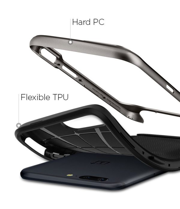 OnePlus 5 Spigen Original Neo Hybrid Case - Gunmetal