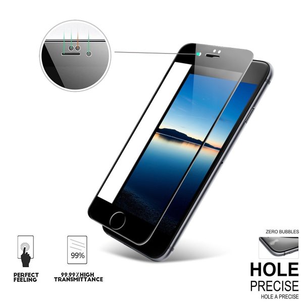 Mocolo iPhone 7 Edge to Edge Tempered Glass - Black