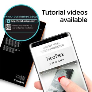 Galaxy Note 8 Spigen Neo Flex Case Friendly Screen Protector - 2 PACK