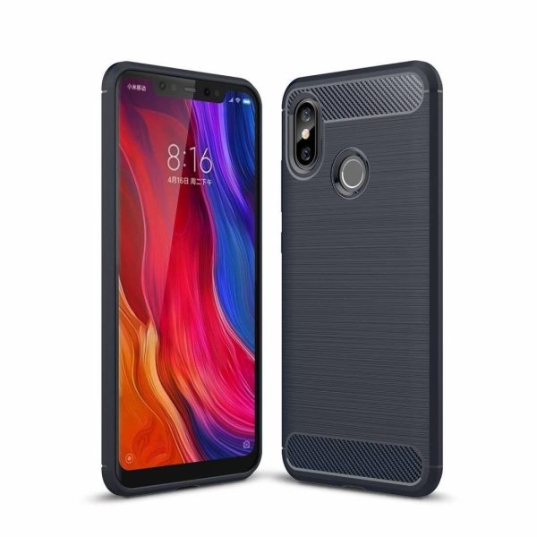 Mi 8 Concise Series / Slim Anti-fingerprint TPU Case by iPaky - Blue Mi 8 Concise Series / Slim Anti-fingerprint TPU Case by iPaky - Blue
