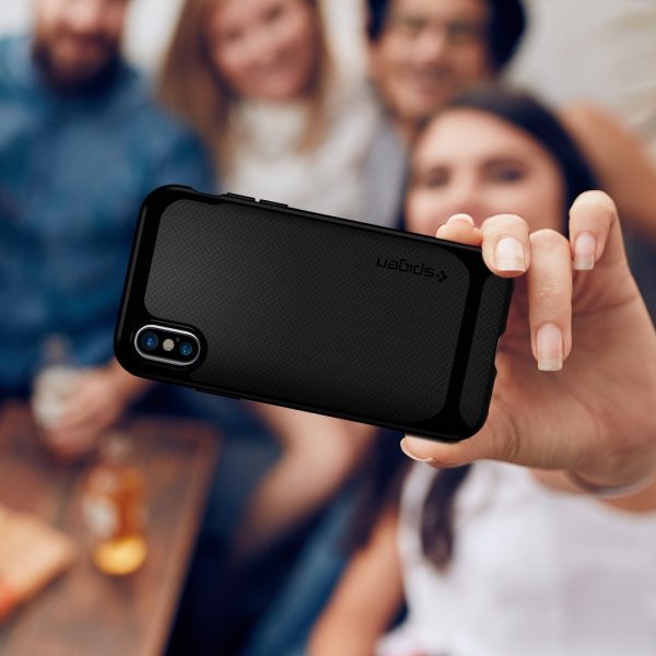 Apple iPhone X Original Spigen Case Neo Hybrid - Jet Black
