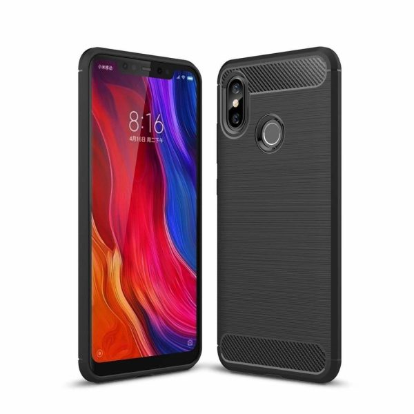 Mi 8 Concise Series / Slim Anti-fingerprint TPU Case by iPaky - Black