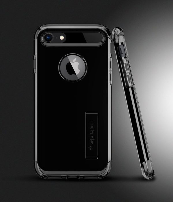 Apple iPhone 8 / 7 Spigen Slim Armor Case - Jet Black Apple iPhone 8 / 7 Spigen Slim Armor Case - Jet Black