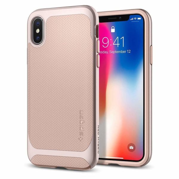 Apple iPhone X Original Spigen Case Neo Hybrid - Pale Dogwood Apple iPhone X Original Spigen Case Neo Hybrid - Pale Dogwood