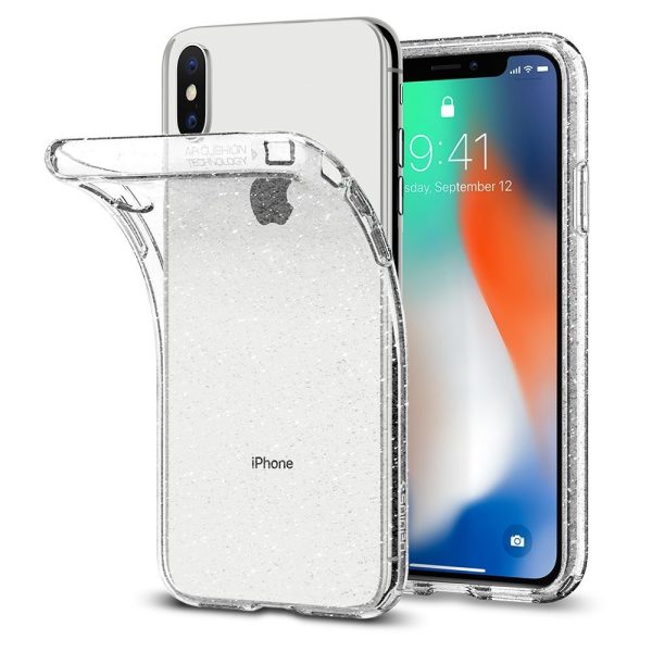 Apple iPhone X Spigen Liquid Crystal Glitter Case - Crystal Quartz Apple iPhone X Spigen Liquid Crystal Glitter Case - Crystal Quartz