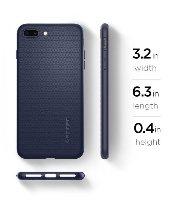 Apple iPhone 8 Plus / iPhone 7 Plus Spigen Liquid Air Case - Midnight Blue