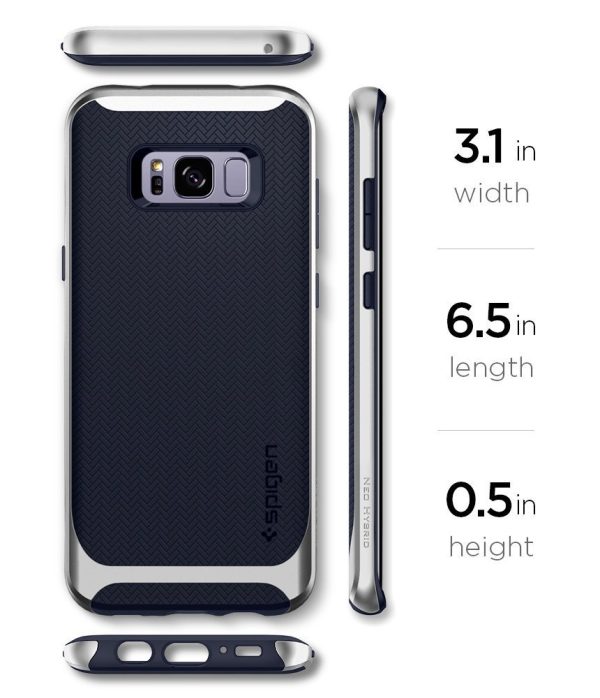 Galaxy S8 Plus Spigen Neo Hybrid Dual Layer Case - Arctic Silver Galaxy S8 Plus Spigen Neo Hybrid Dual Layer Case - Arctic Silver